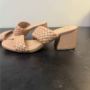 Women's Tan Block Heel Sandals